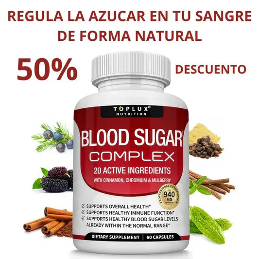 Blood Sugar – regula tus niveles de azúcar y mejora tu energía - OFERTA 40% OFF